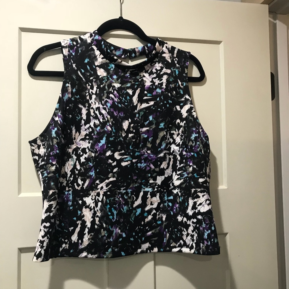 High neck crop top